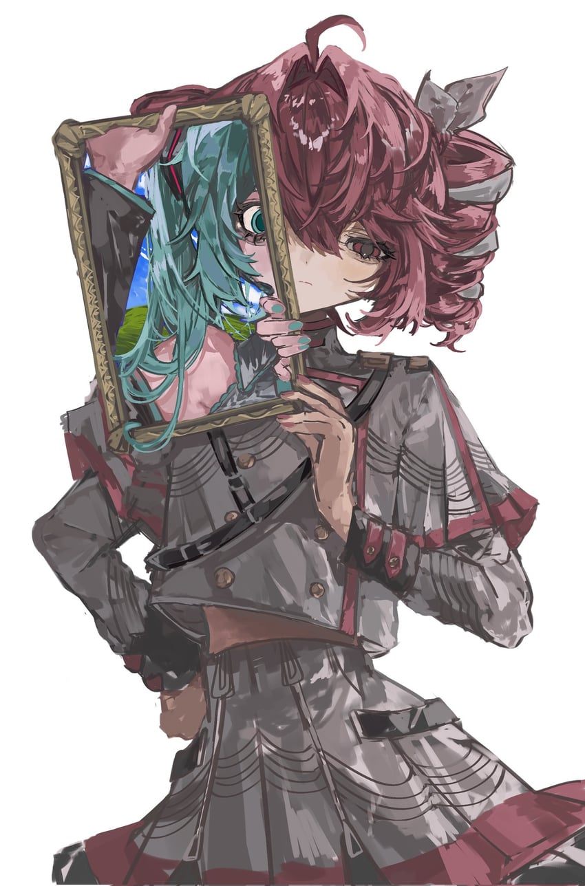 hatsune miku and kasane teto (vocaloid and 2 more) drawn by sansyokugirl35
