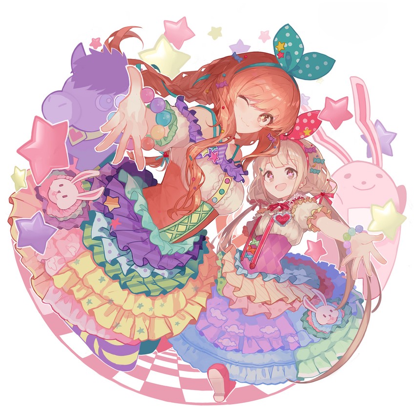 futaba anzu and moroboshi kirari (idolmaster and 1 more) drawn by kobayuu