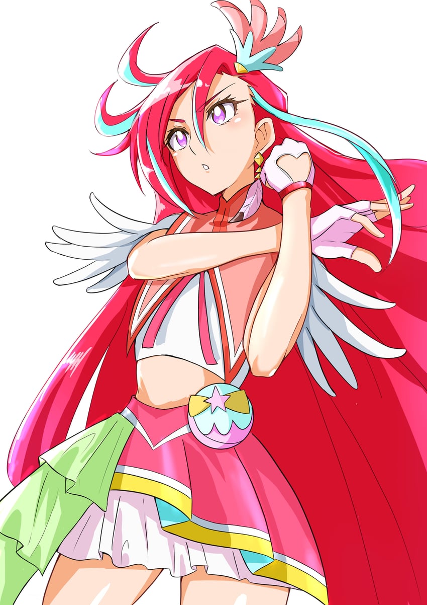 takizawa asuka and cure flamingo (precure and 1 more) drawn by showhey!!
