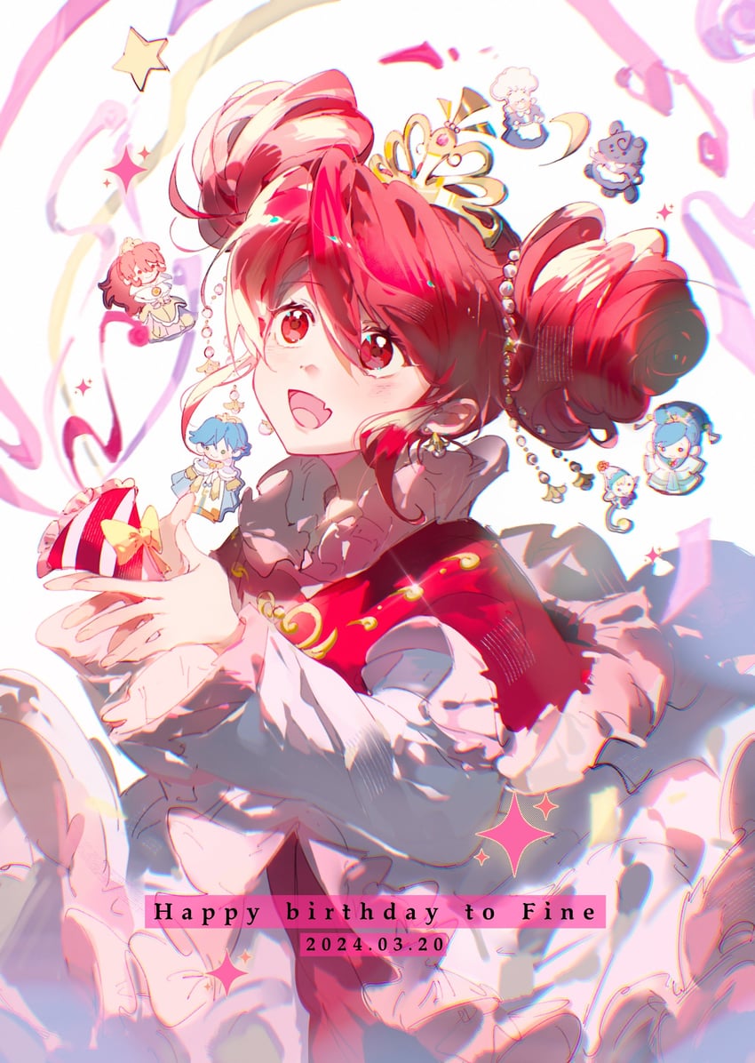 fine, rein, and elsa (fushigiboshi no futago hime) drawn by humi_humi
