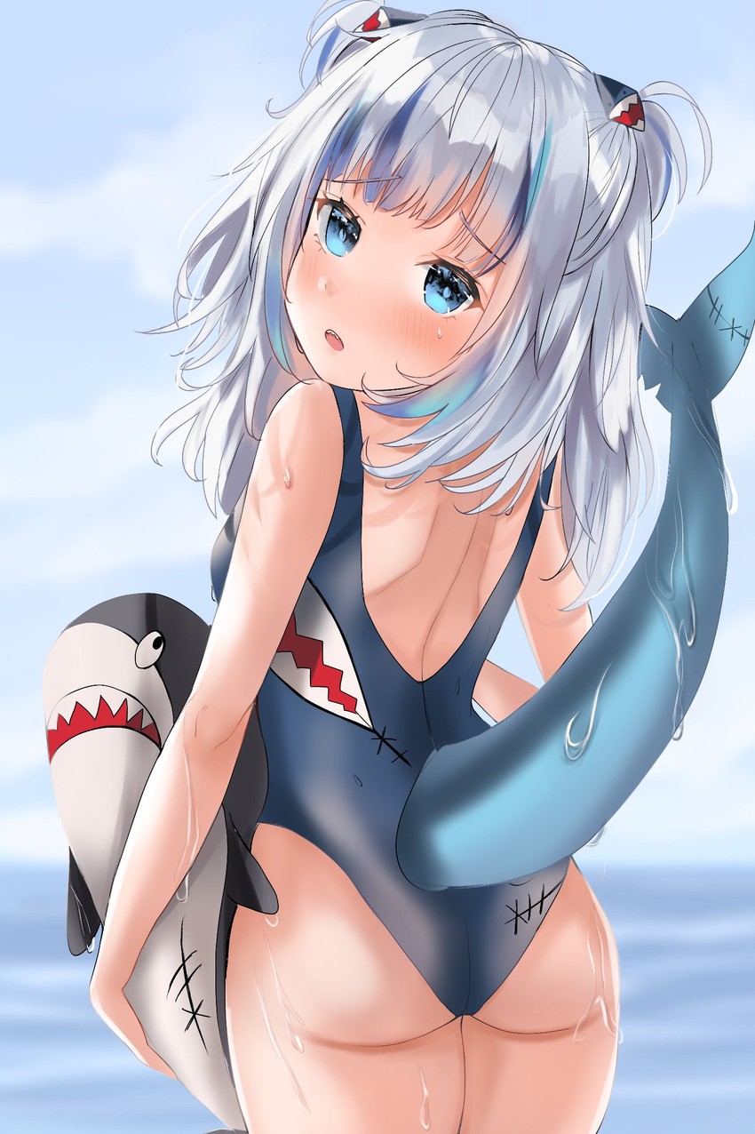 gawr gura (hololive and 1 more) drawn by cobra_(cobra_63)