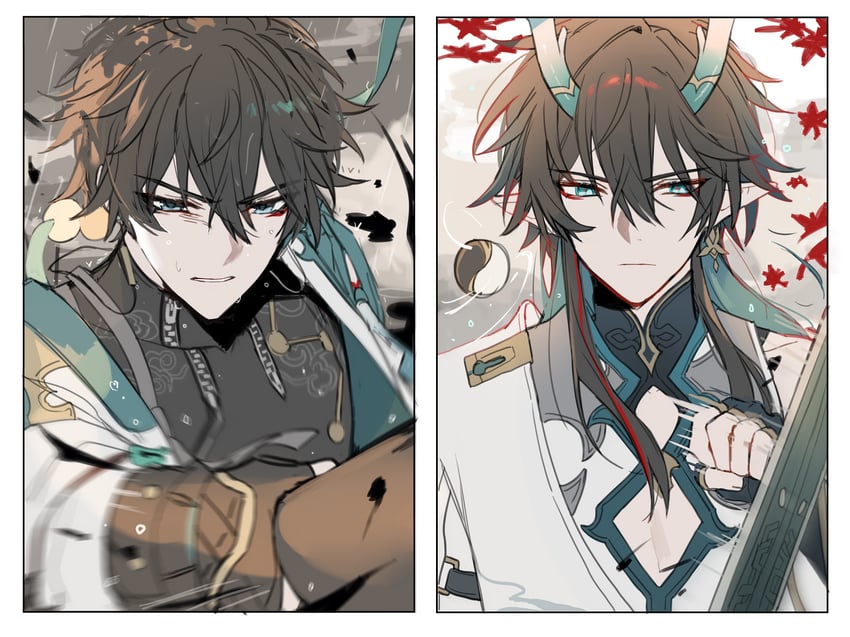 dan heng (honkai and 1 more) drawn by sp0i0ppp