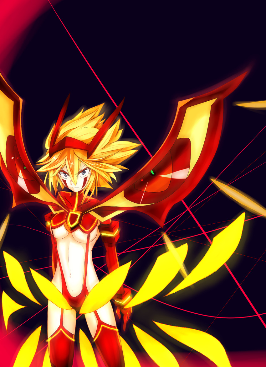 matoi ryuuko, senketsu, and senketsu-kisaragi (kill la kill) drawn by kouhii_kitsune