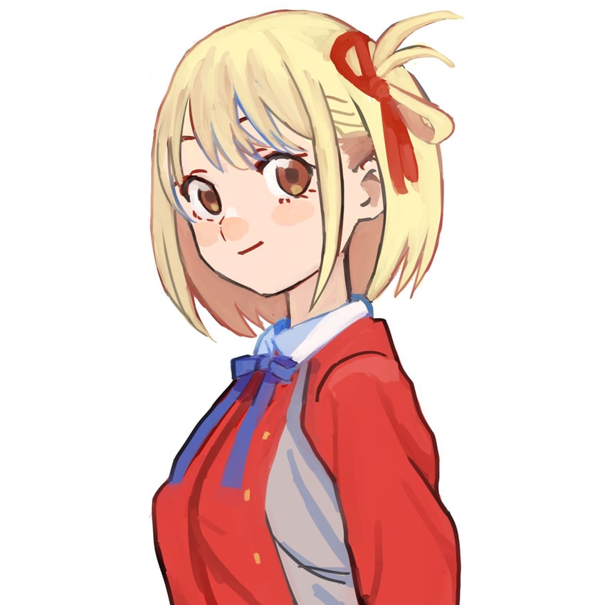nishikigi chisato (lycoris recoil) drawn by gan2