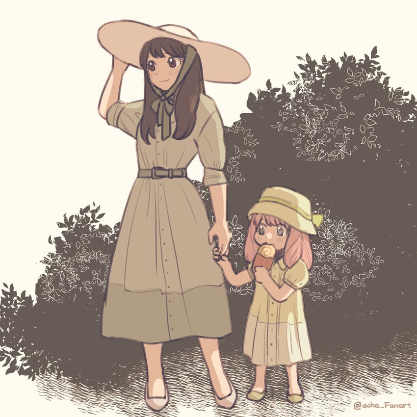 yor briar and anya (spy x family) drawn by acha_fanart