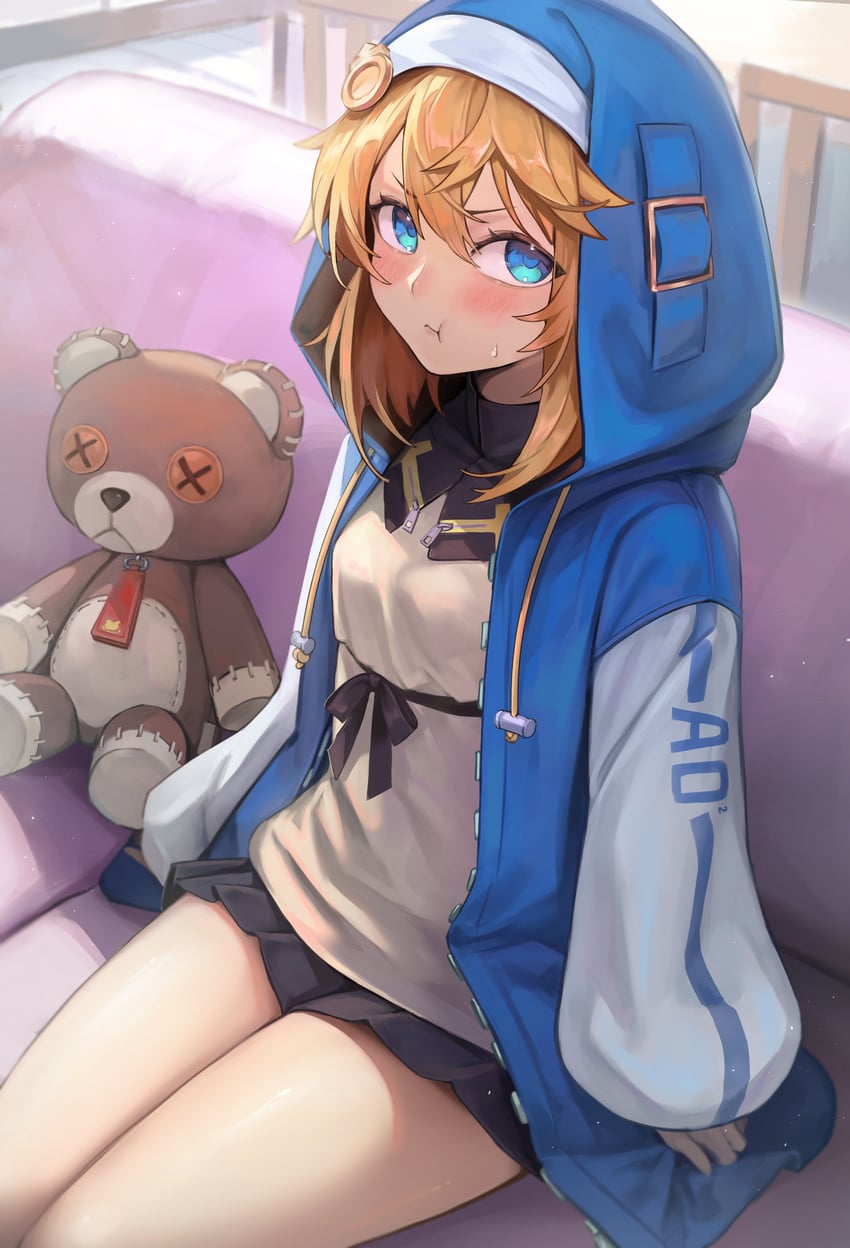 bridget and roger (guilty gear and 1 more) drawn by hakusyokuto