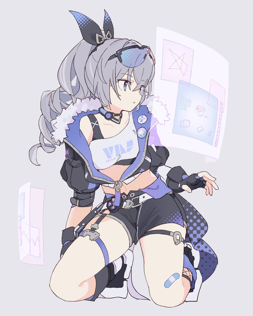 silver wolf (honkai and 1 more) drawn by origami_gyokuo