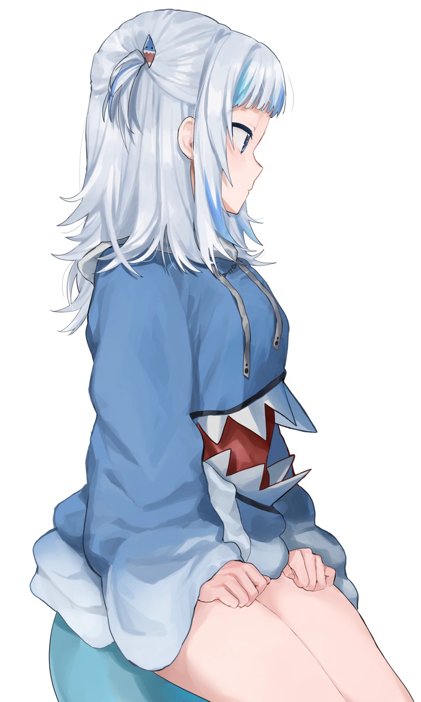 gawr gura (hololive and 1 more) drawn by crow_monet
