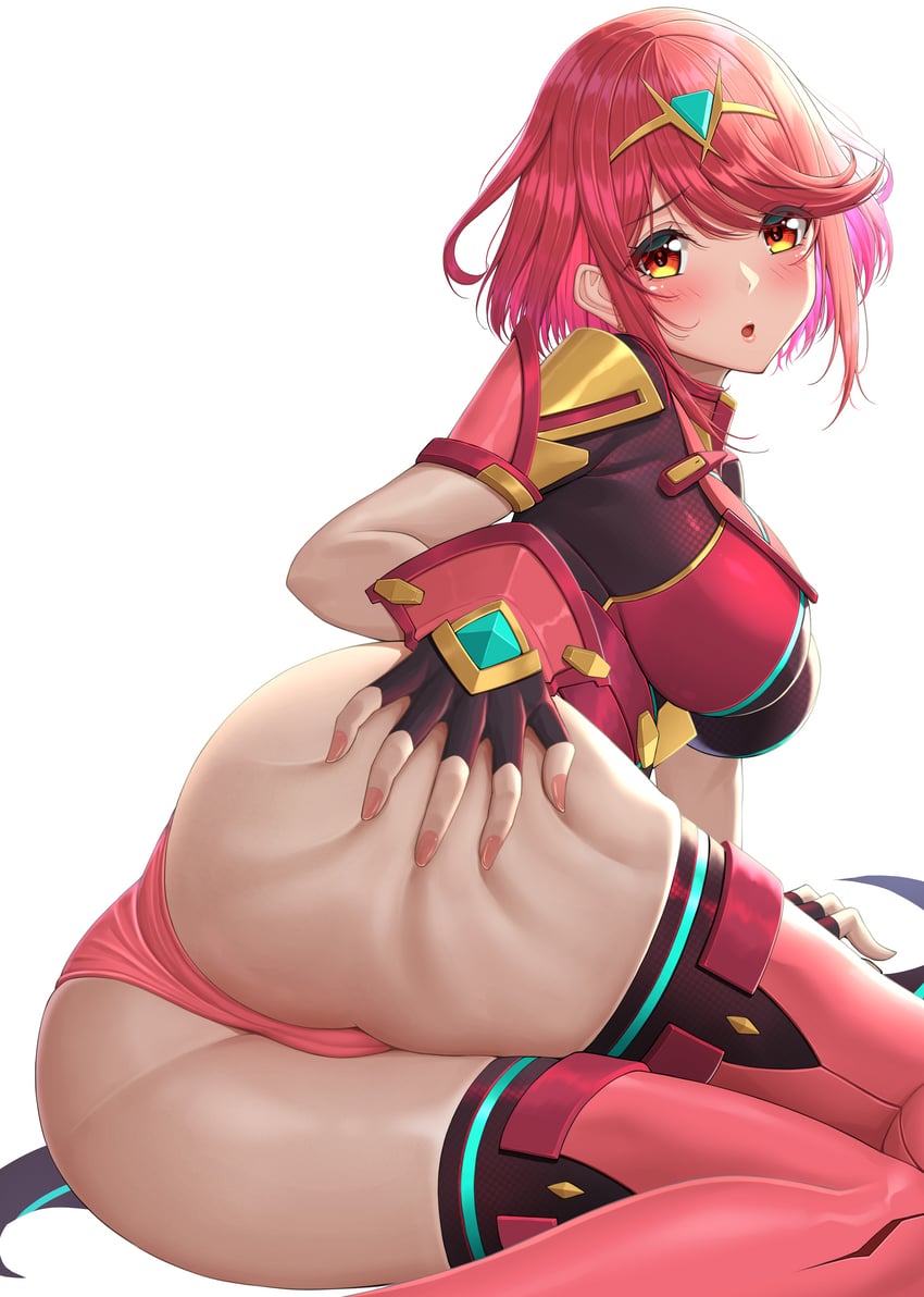 pyra (xenoblade chronicles and 1 more) drawn by nemunemu_semi
