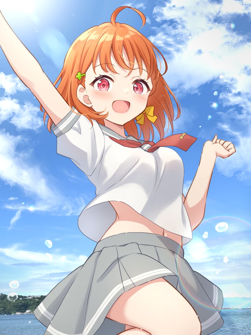 takami chika (love live! and 1 more) drawn by hanazora_satsuki