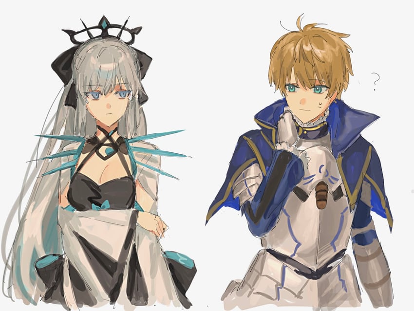 morgan le fay and arthur pendragon (fate and 1 more) drawn by haa065