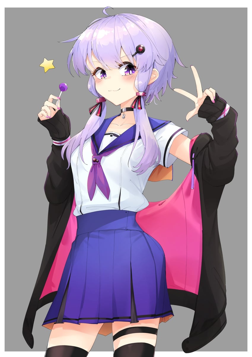 yuzuki yukari (vocaloid and 1 more) drawn by zooanime