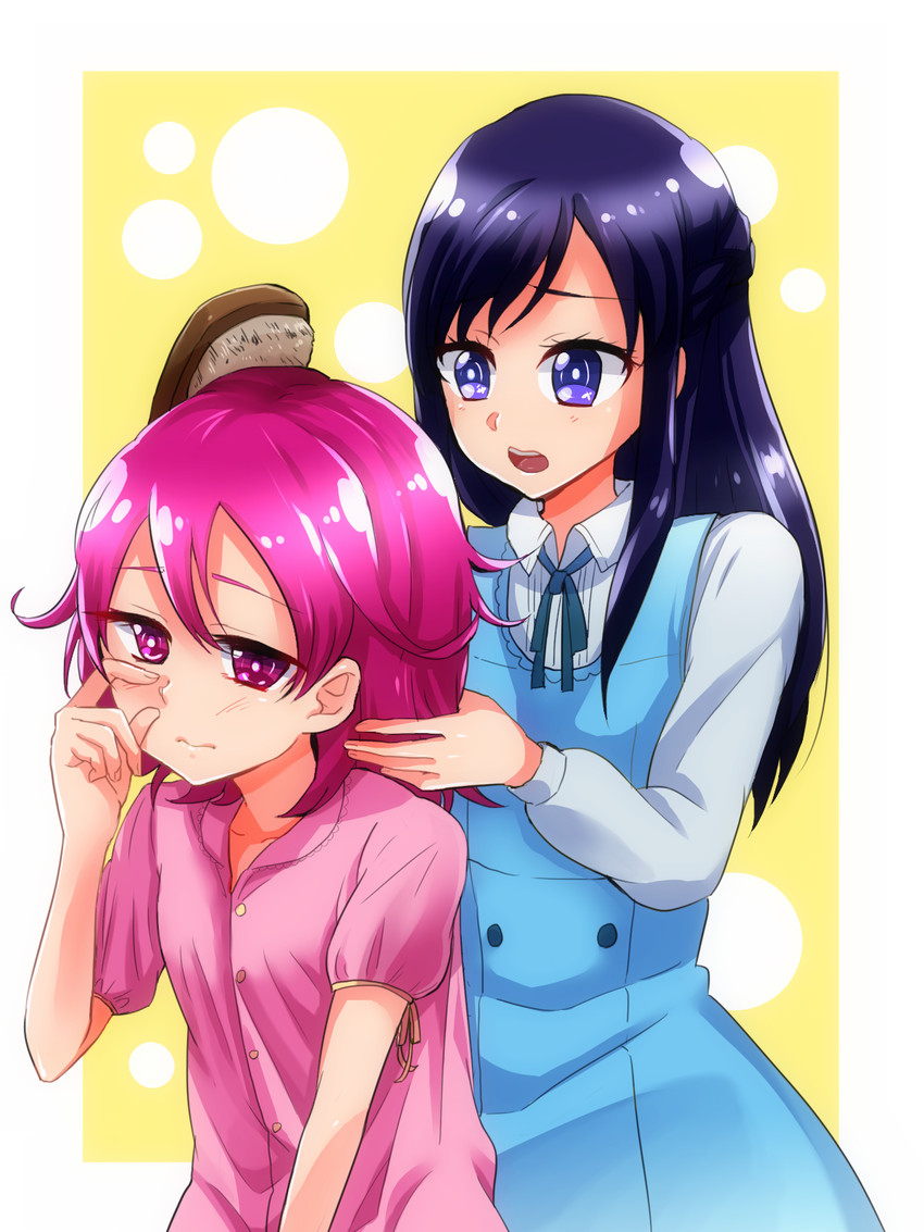 hishikawa rikka and aida mana (precure and 1 more) drawn by uogashi_sorato