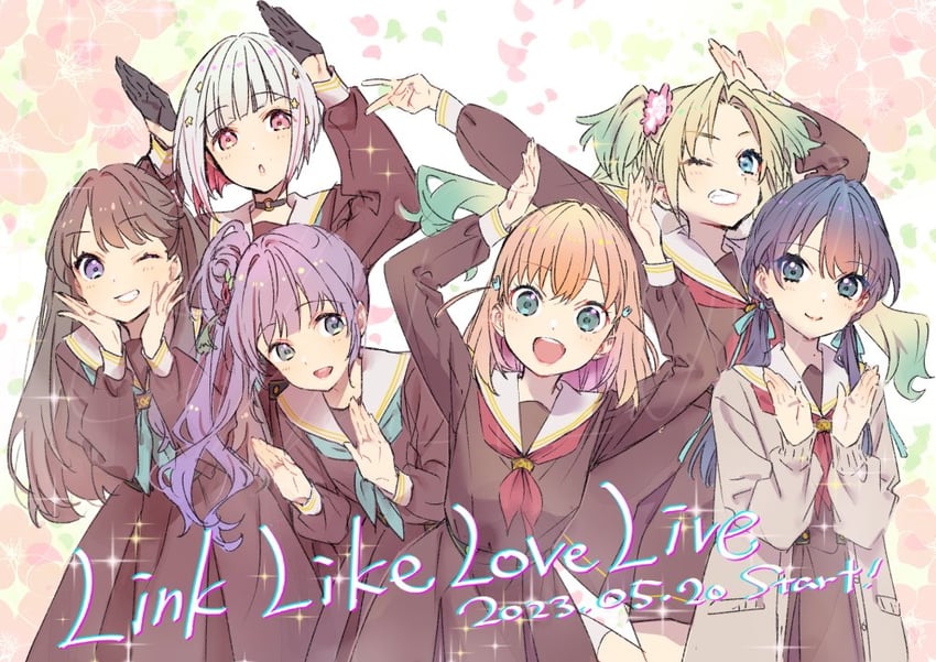 hinoshita kaho, fujishima megumi, otomune kozue, murano sayaka, yugiri tsuzuri, and 1 more (love live! and 1 more) drawn by iizuka_haruko