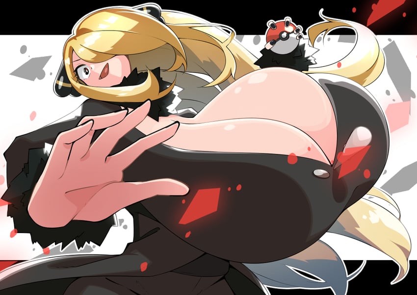 cynthia (pokemon and 1 more) drawn by toudori