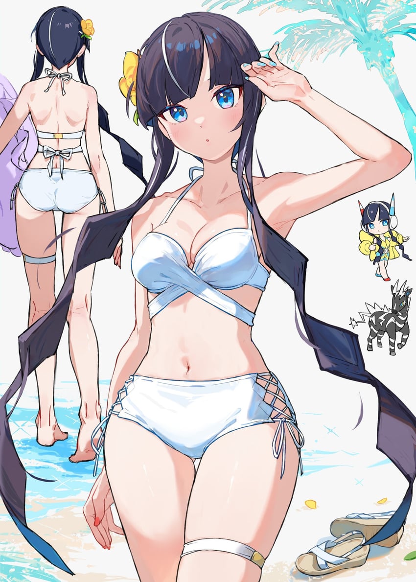 elesa and zebstrika (pokemon and 1 more) drawn by yosame0a