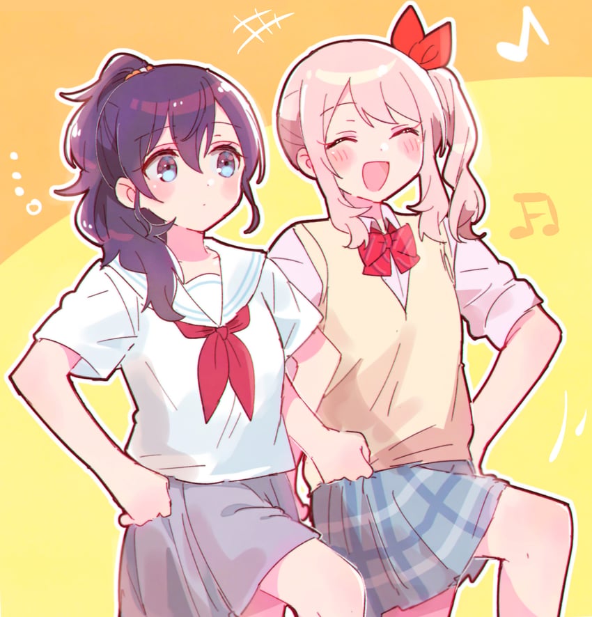 asahina mafuyu and akiyama mizuki (project sekai) drawn by sorimachi-doufu