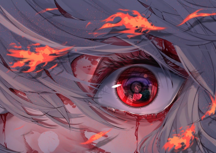 fujiwara no mokou and houraisan kaguya (touhou) drawn by kararage_tsune