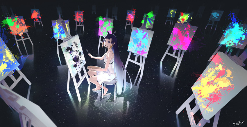 ninomae ina'nis (hololive and 1 more) drawn by kuroi_enpitsu