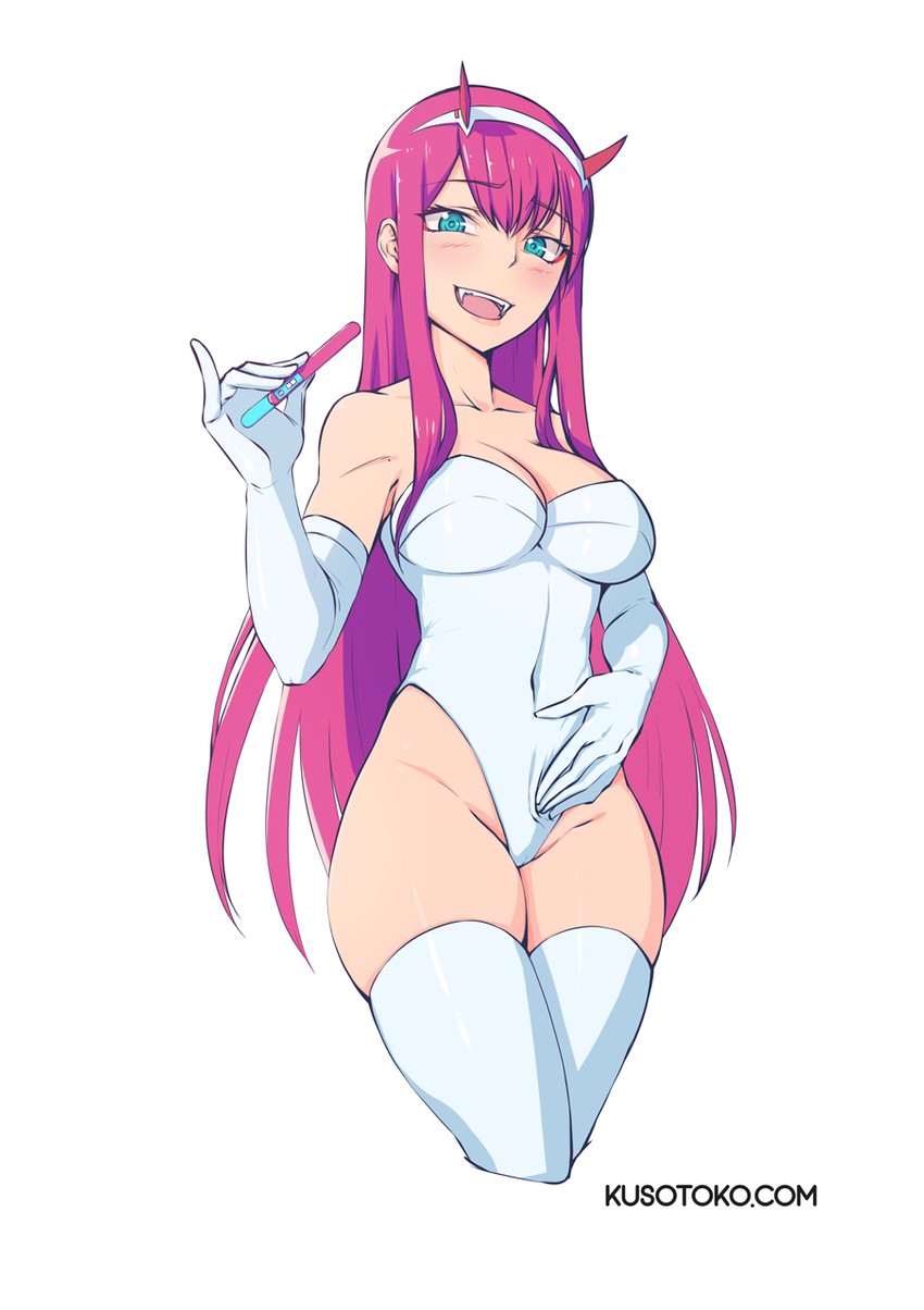 zero two (darling in the franxx) drawn by kuso_otoko