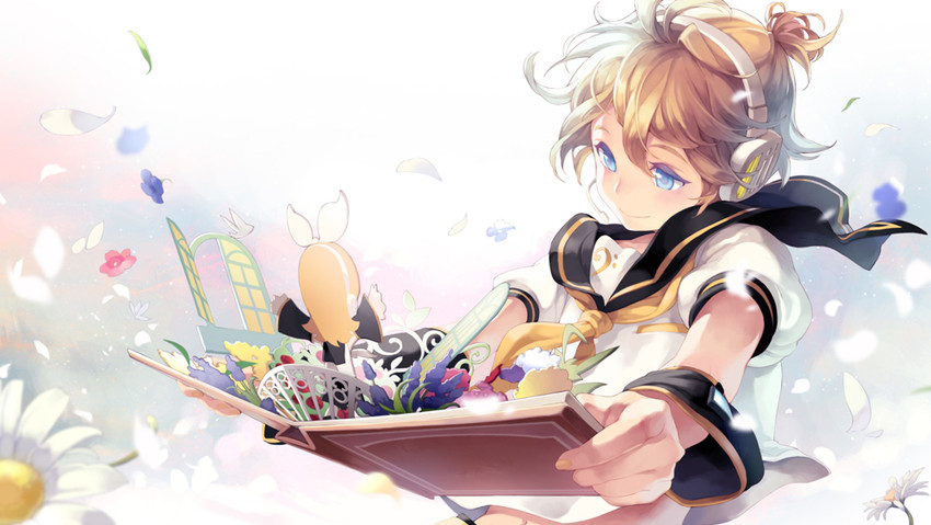 kagamine rin and kagamine len (vocaloid) drawn by comet_(teamon)