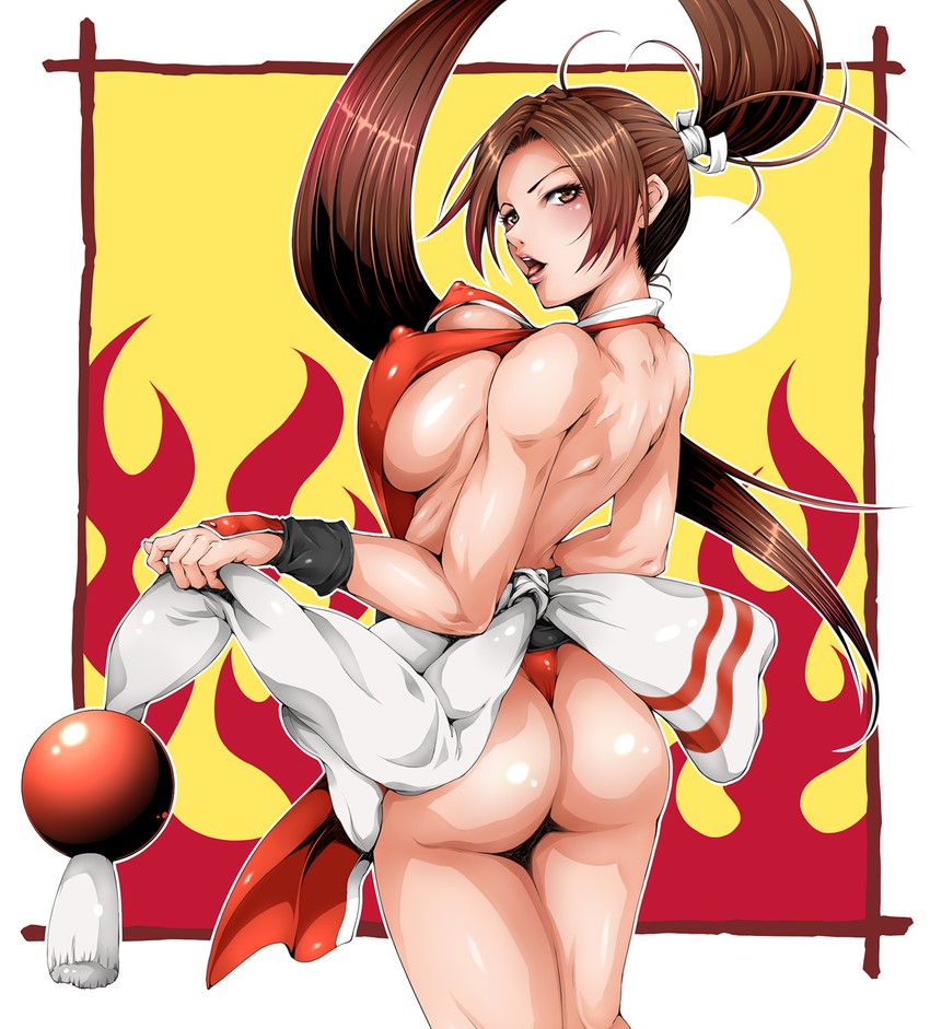 shiranui mai (the king of fighters and 1 more) drawn by retorou