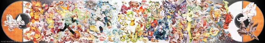hilda, hilbert, n, oshawott, snivy, and 153 more (pokemon and 1 more) drawn by fushitasu and maruco