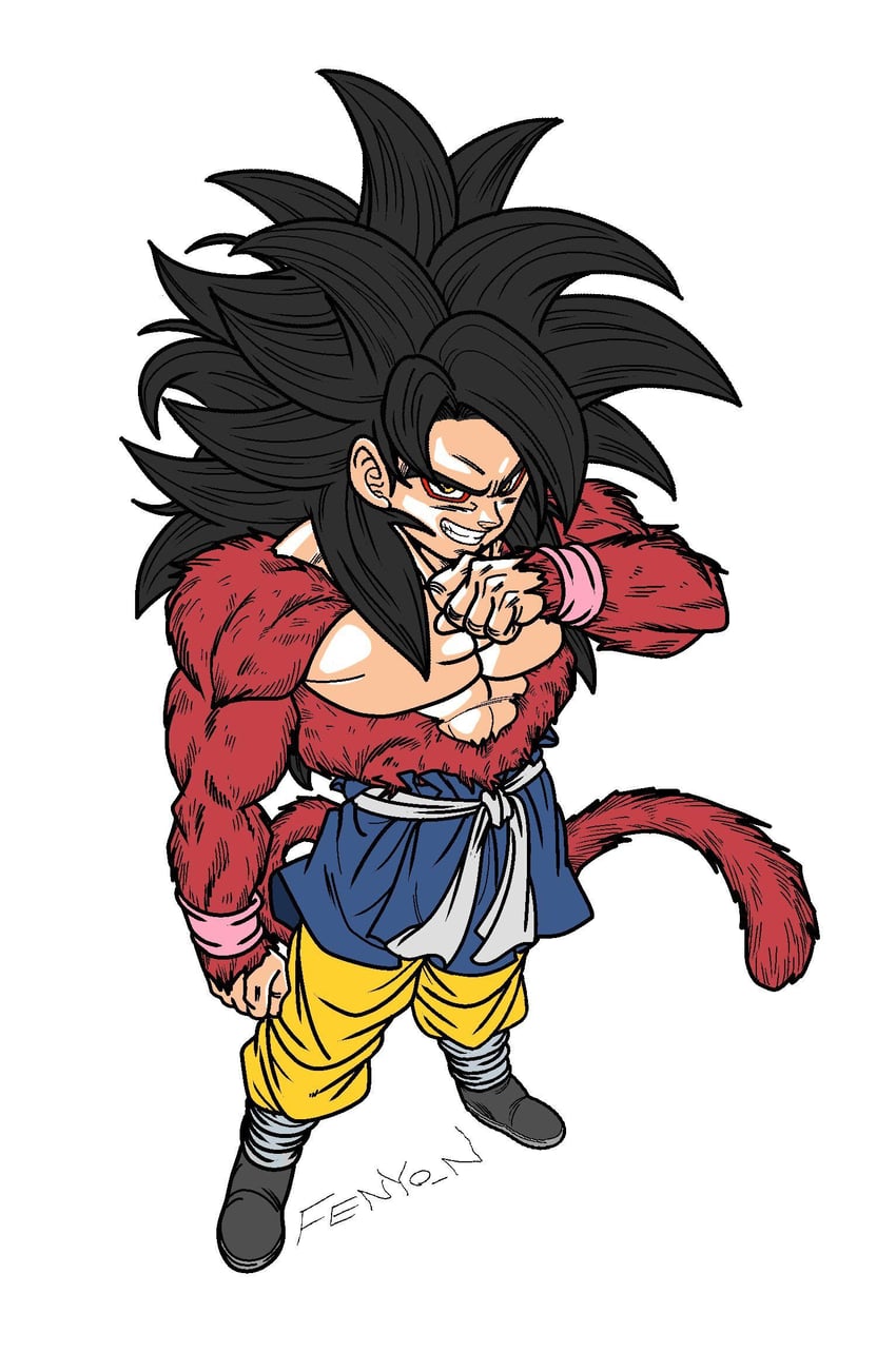 son goku (dragon ball and 1 more) drawn by fenyon