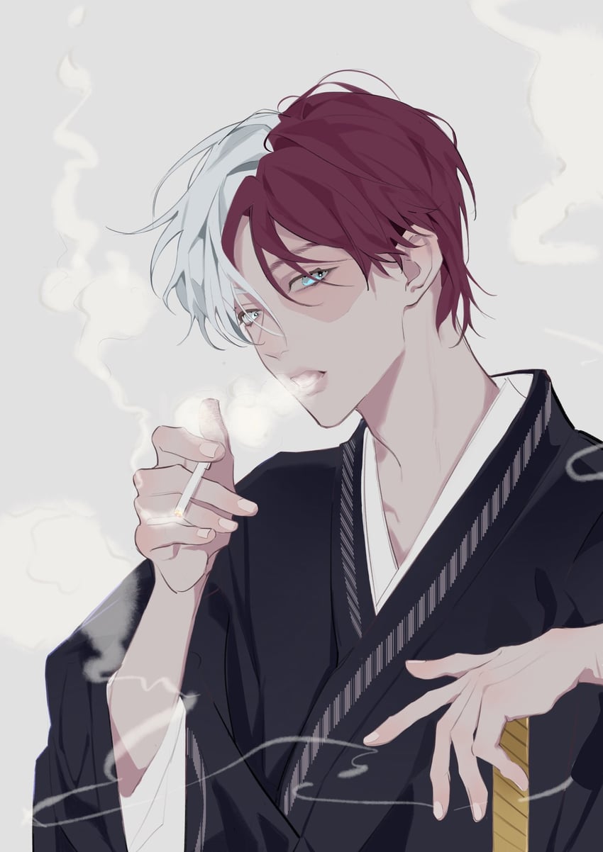 todoroki shoto (boku no hero academia) drawn by denpa0304