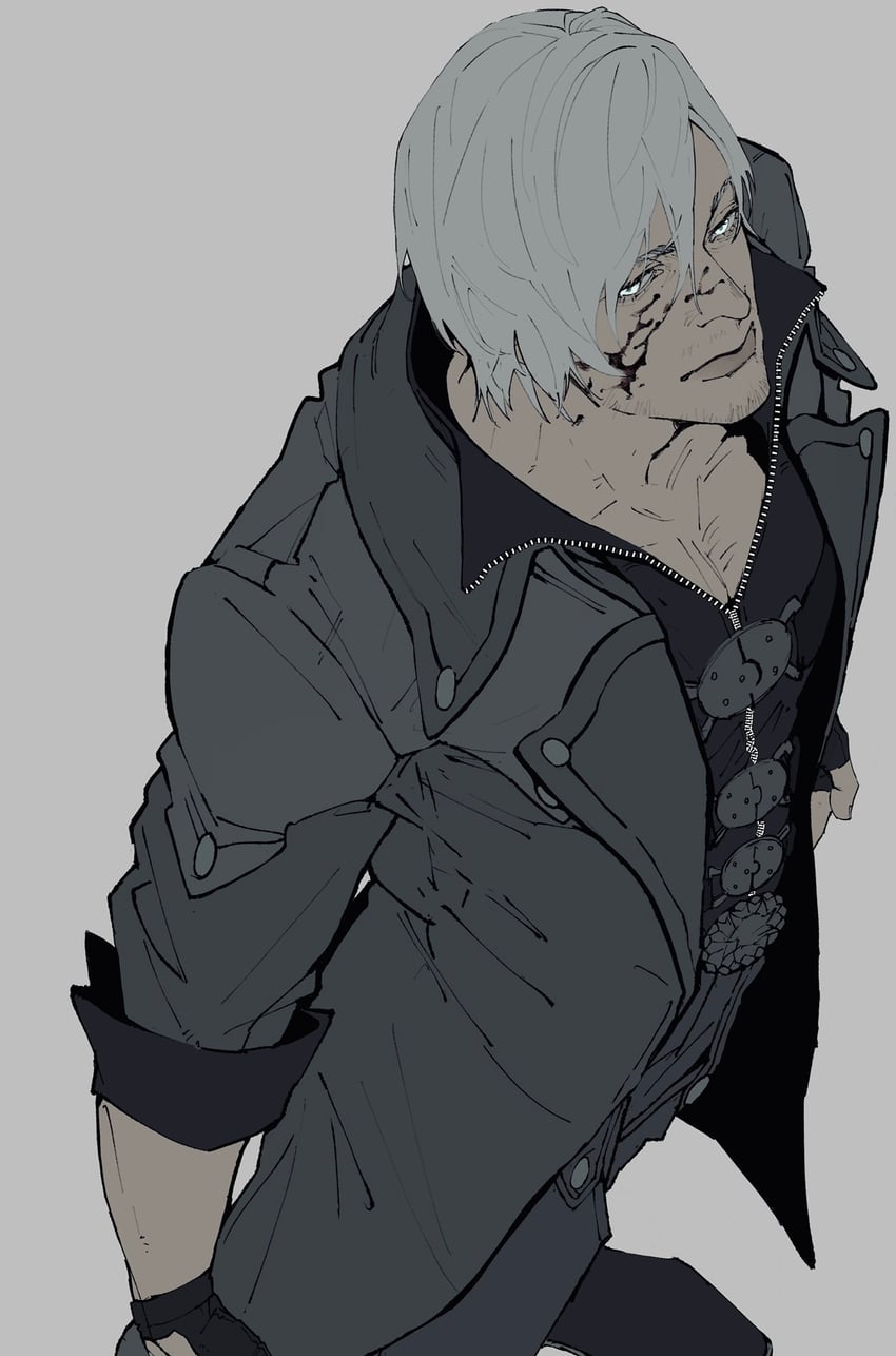 dante (devil may cry and 1 more) drawn by moyashi_san4