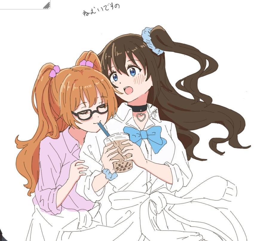 osaka shizuku and konoe kanata (love live! and 1 more) drawn by taiyakippassion
