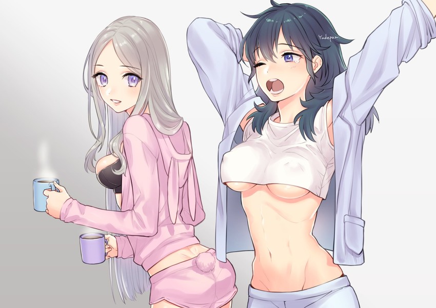 female byleth and edelgard von hresvelg (fire emblem and 1 more) drawn by yudepan_(yuri_no_sugata)