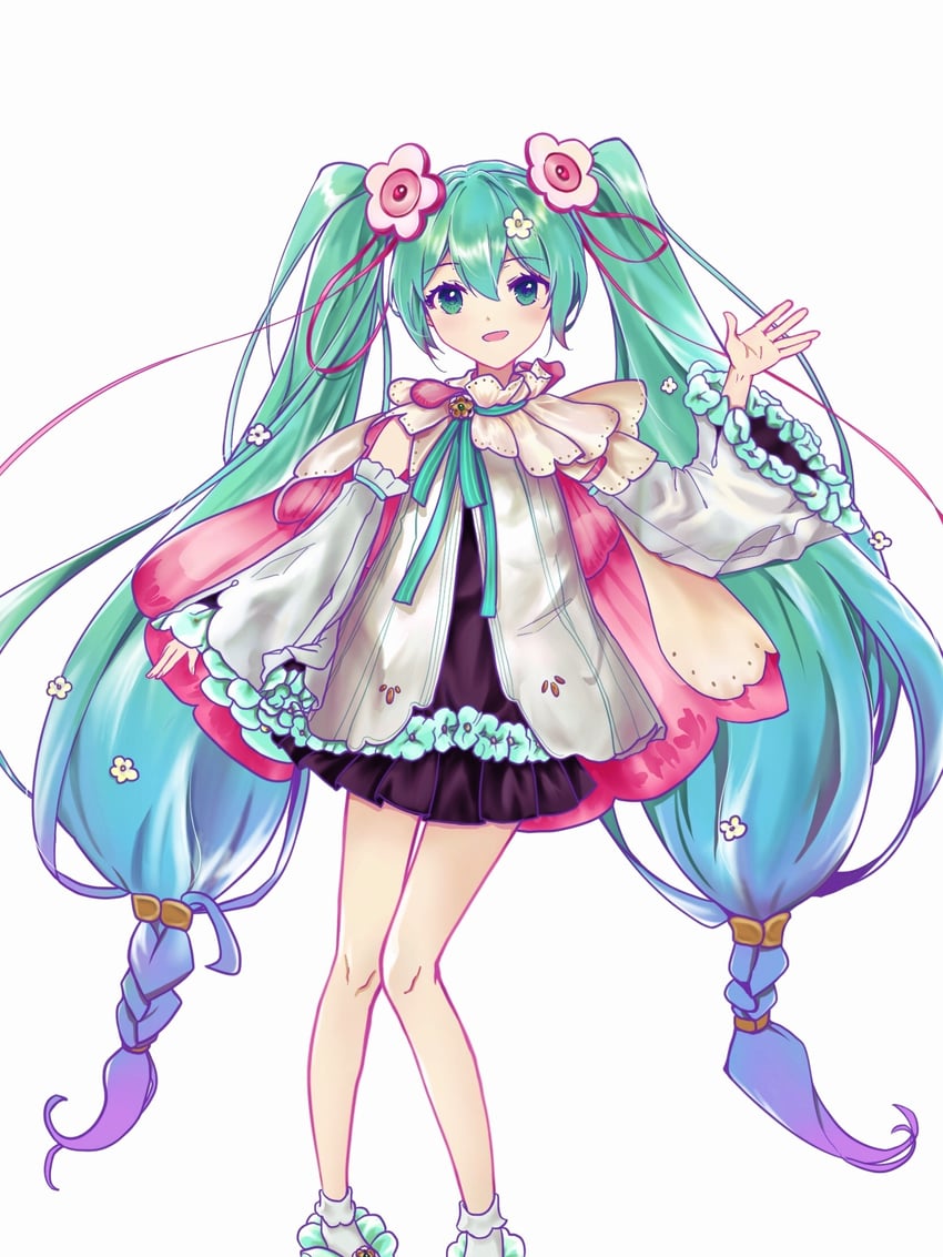 hatsune miku and magical mirai miku (vocaloid and 1 more) drawn by tangchaolilizi_kuriko