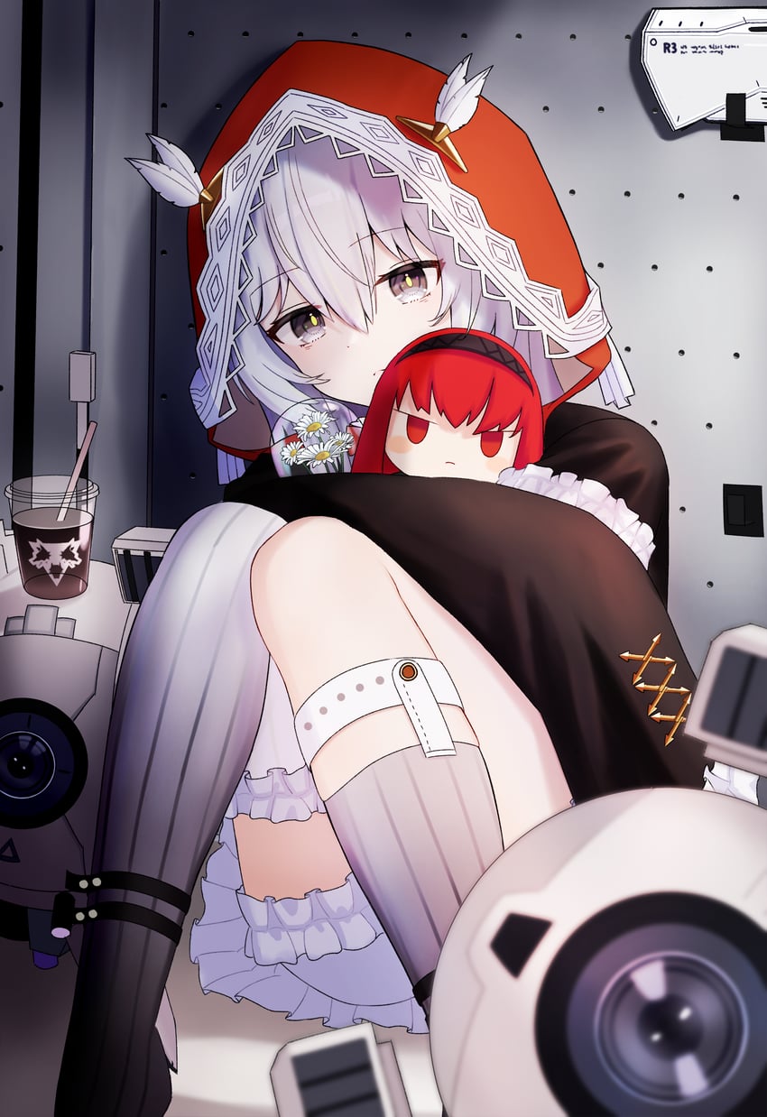 no. 21, vera, no. 21's buddy, and no. 21: xxi (punishing: gray raven) drawn by alpha-ikanago