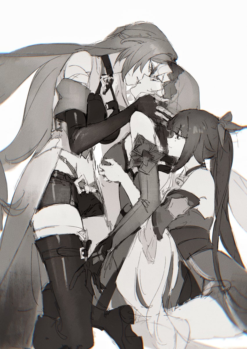 acheron, sparkle, and black swan (honkai and 1 more) drawn by huangjin_shizi