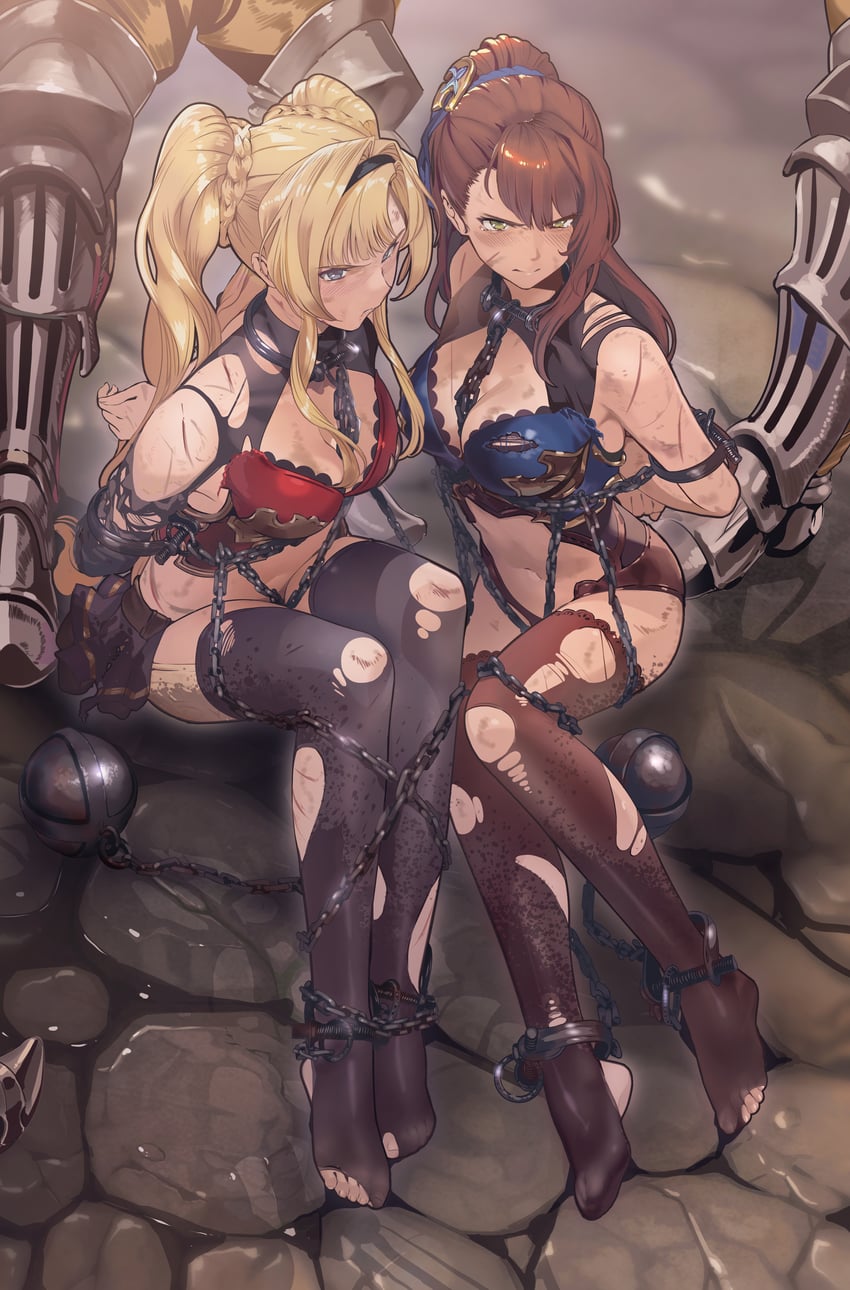 zeta and beatrix (granblue fantasy) drawn by yewang19