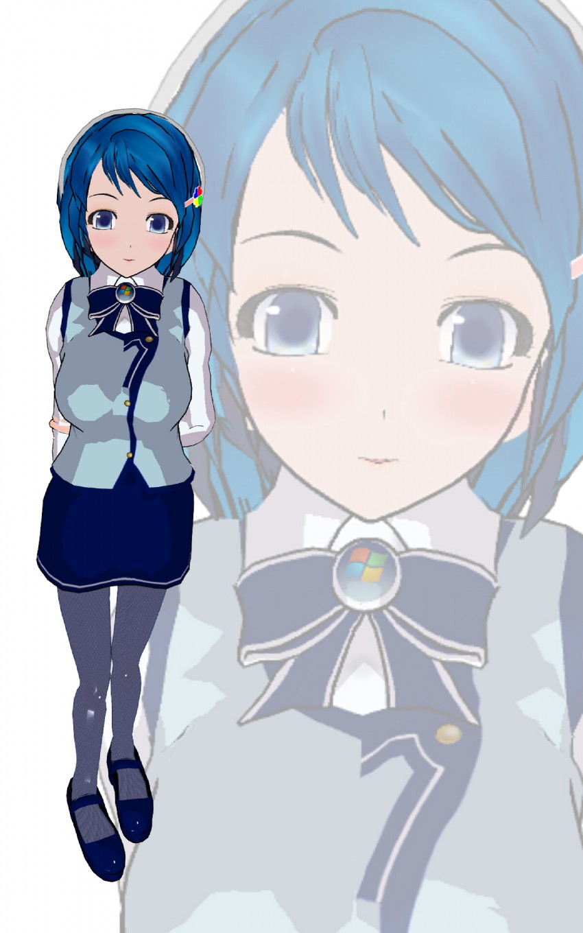 madobe nanami and 7-tan (os-tan) drawn by hissa3d