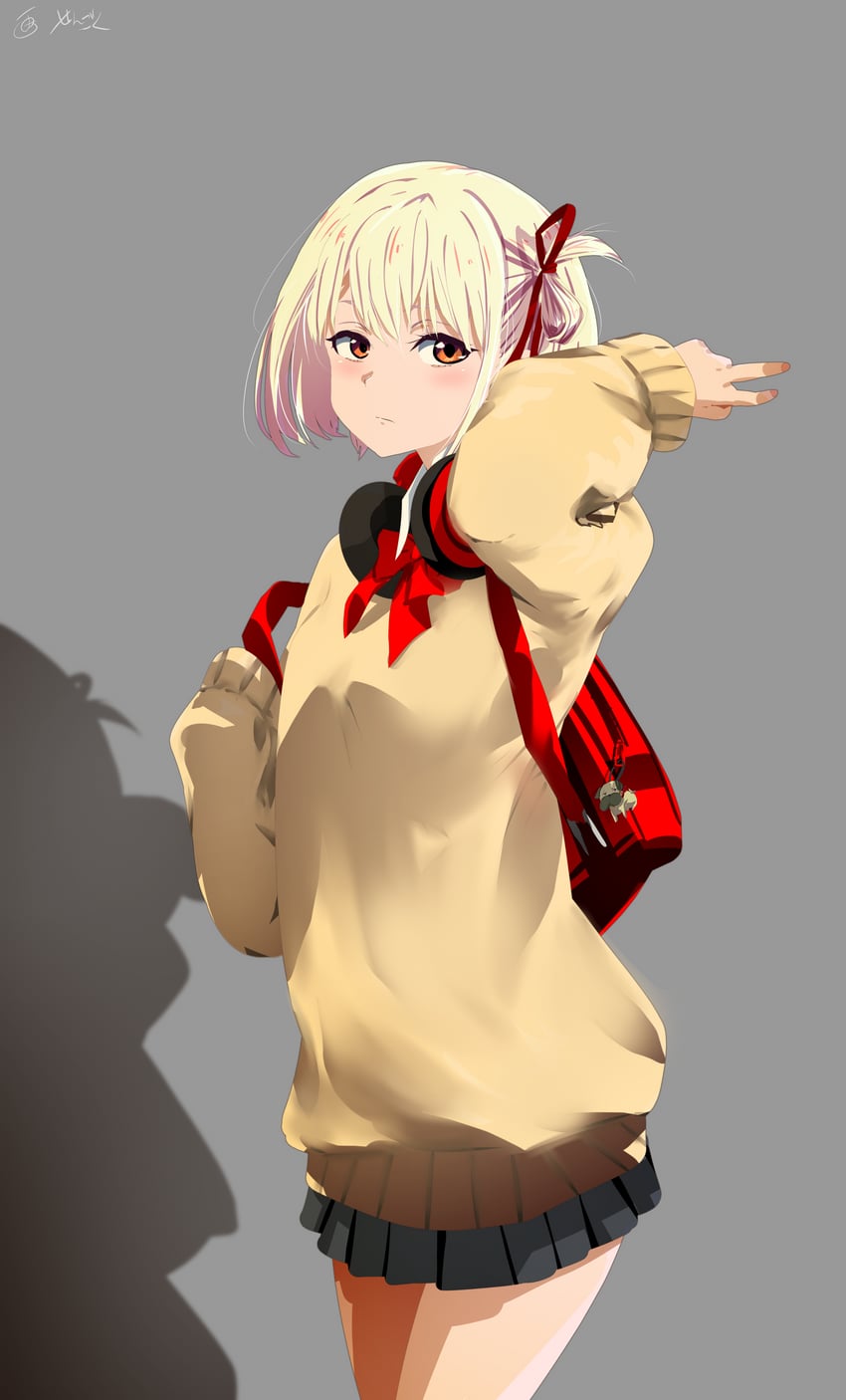 nishikigi chisato (lycoris recoil) drawn by sengoku_chidori