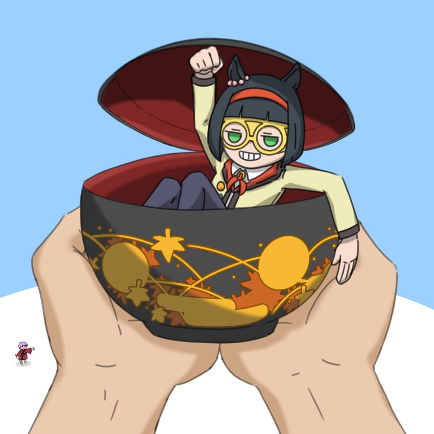 sukuna shinmyoumaru and minnie the lady (touhou and 1 more) drawn by malivien
