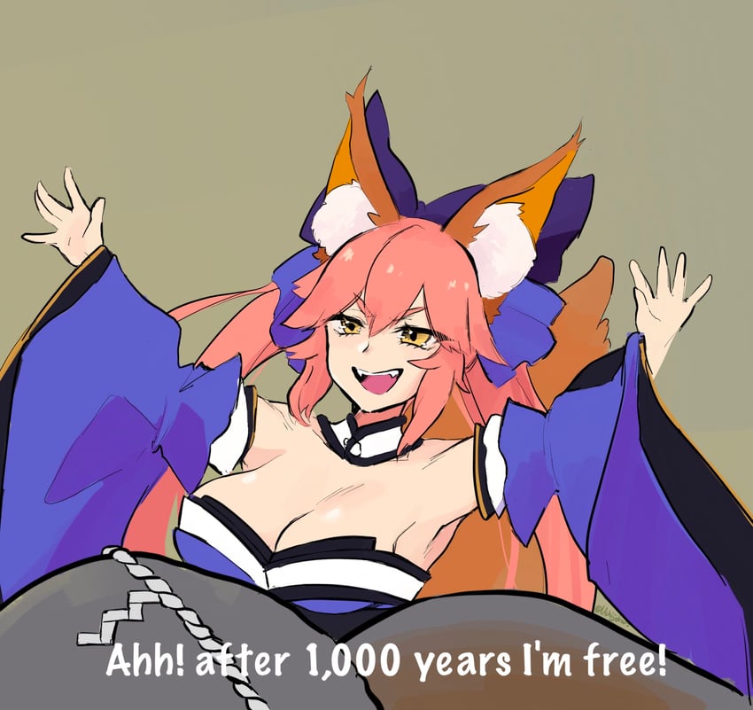 tamamo, tamamo no mae, and witch bandora (fate and 5 more) drawn by ushijidraws