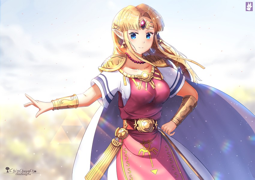 princess zelda (the legend of zelda and 2 more) drawn by chinchongcha