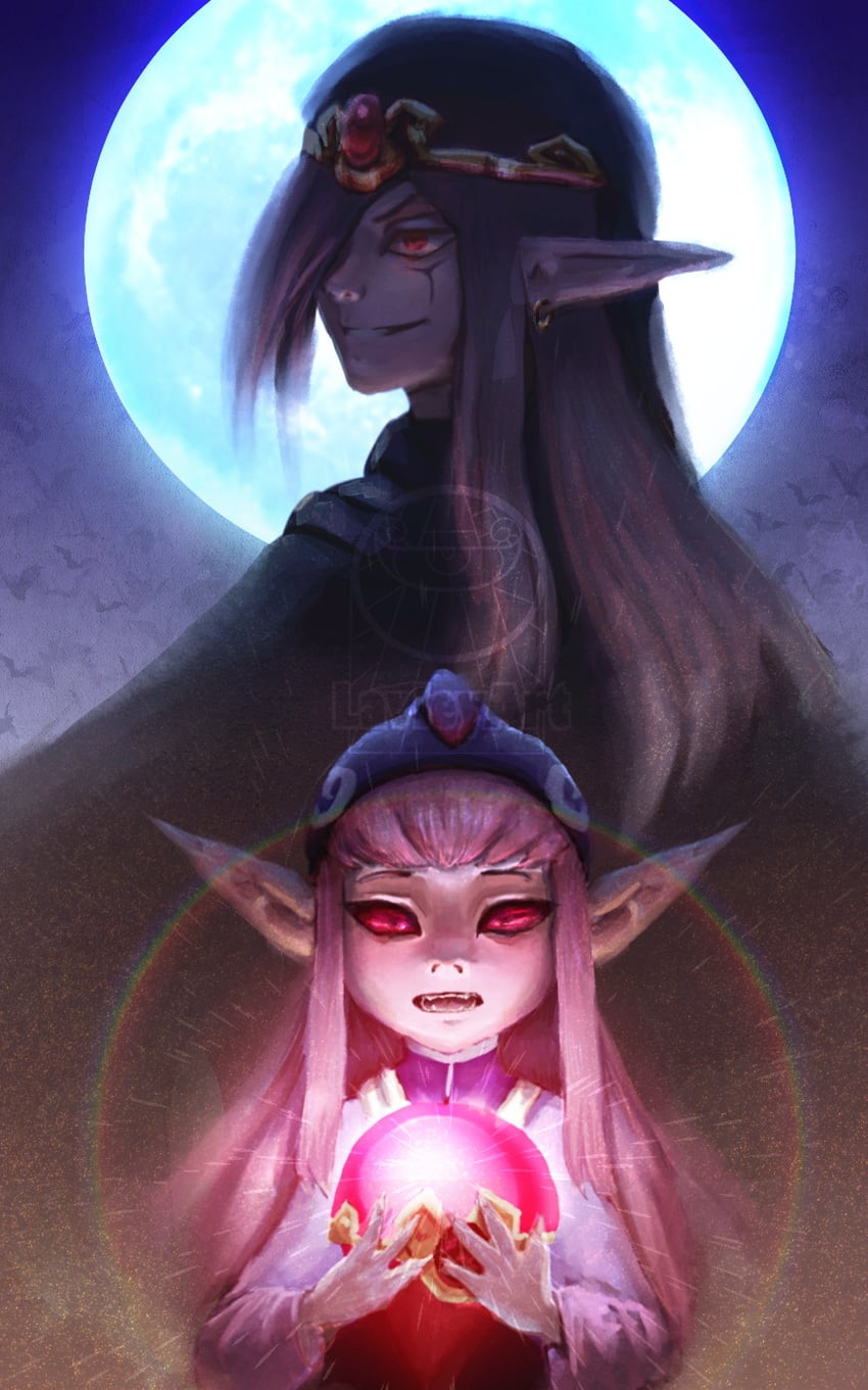 vaati and minish (the legend of zelda and 1 more) drawn by lavleyart