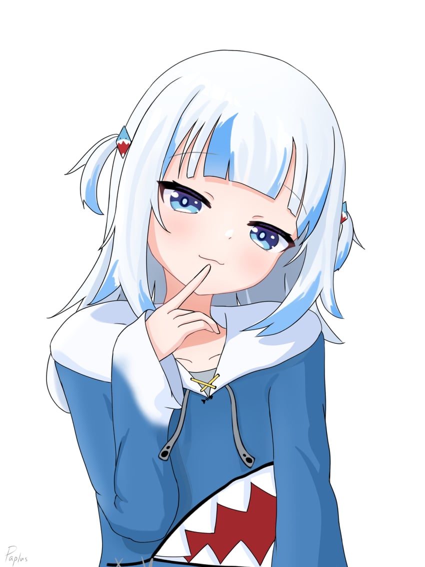 gawr gura (hololive and 1 more) drawn by user_uaer7347