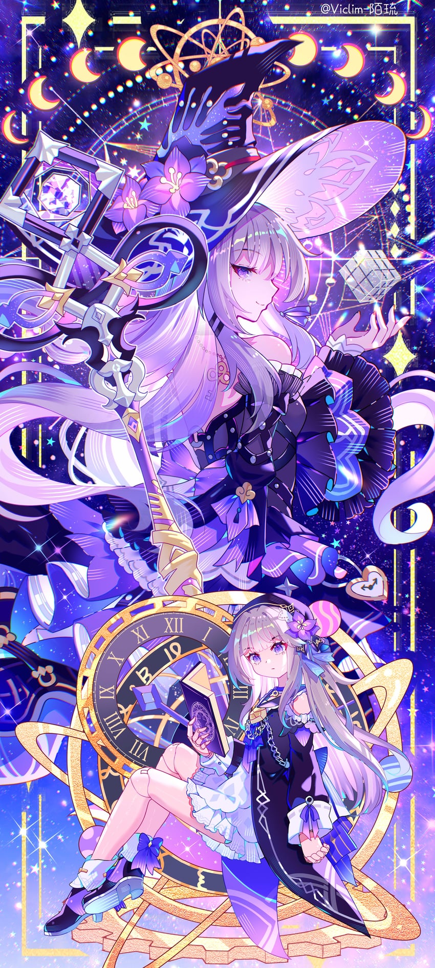 herta and the herta (honkai and 1 more) drawn by viclim-monou