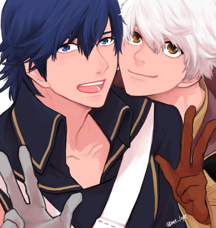 male robin and chrom (fire emblem and 1 more) drawn by nezumoto