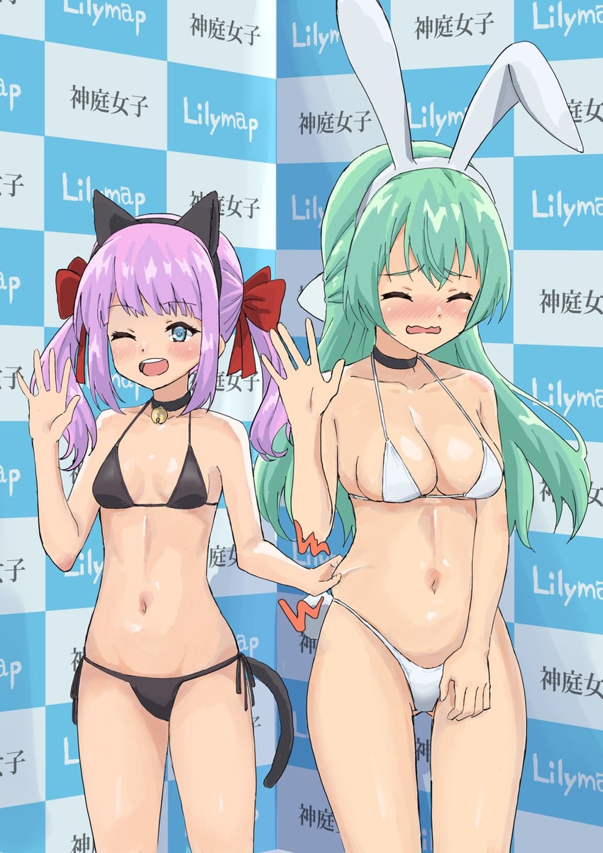 sadamori himeka and toki kureha (assault lily) drawn by qub_dlfr