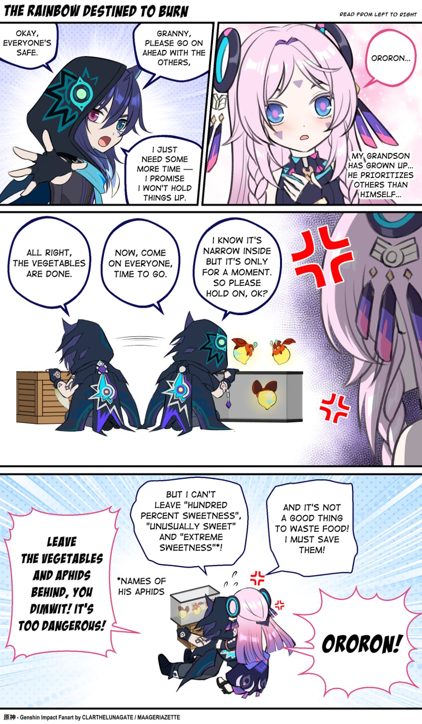 citlali and ororon (genshin impact) drawn by clarthelunagate