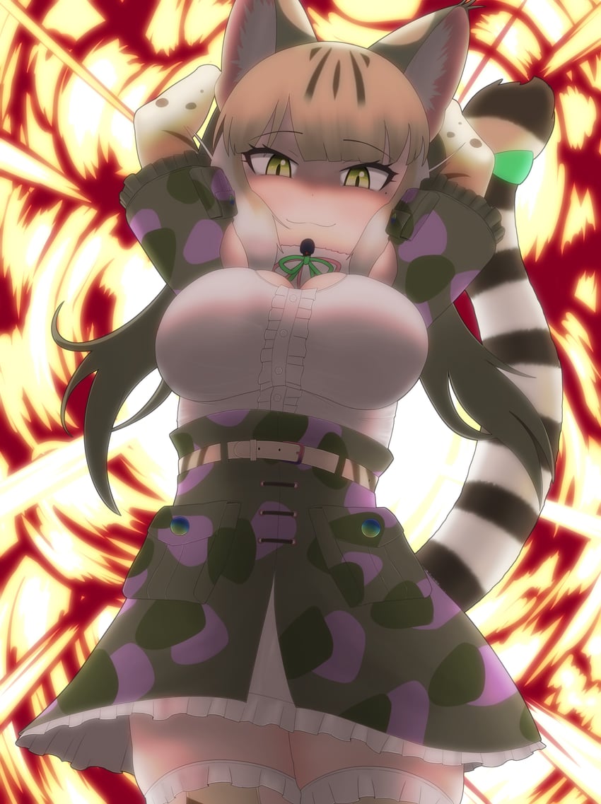 jungle cat (kemono friends and 1 more) drawn by rest_in_muni