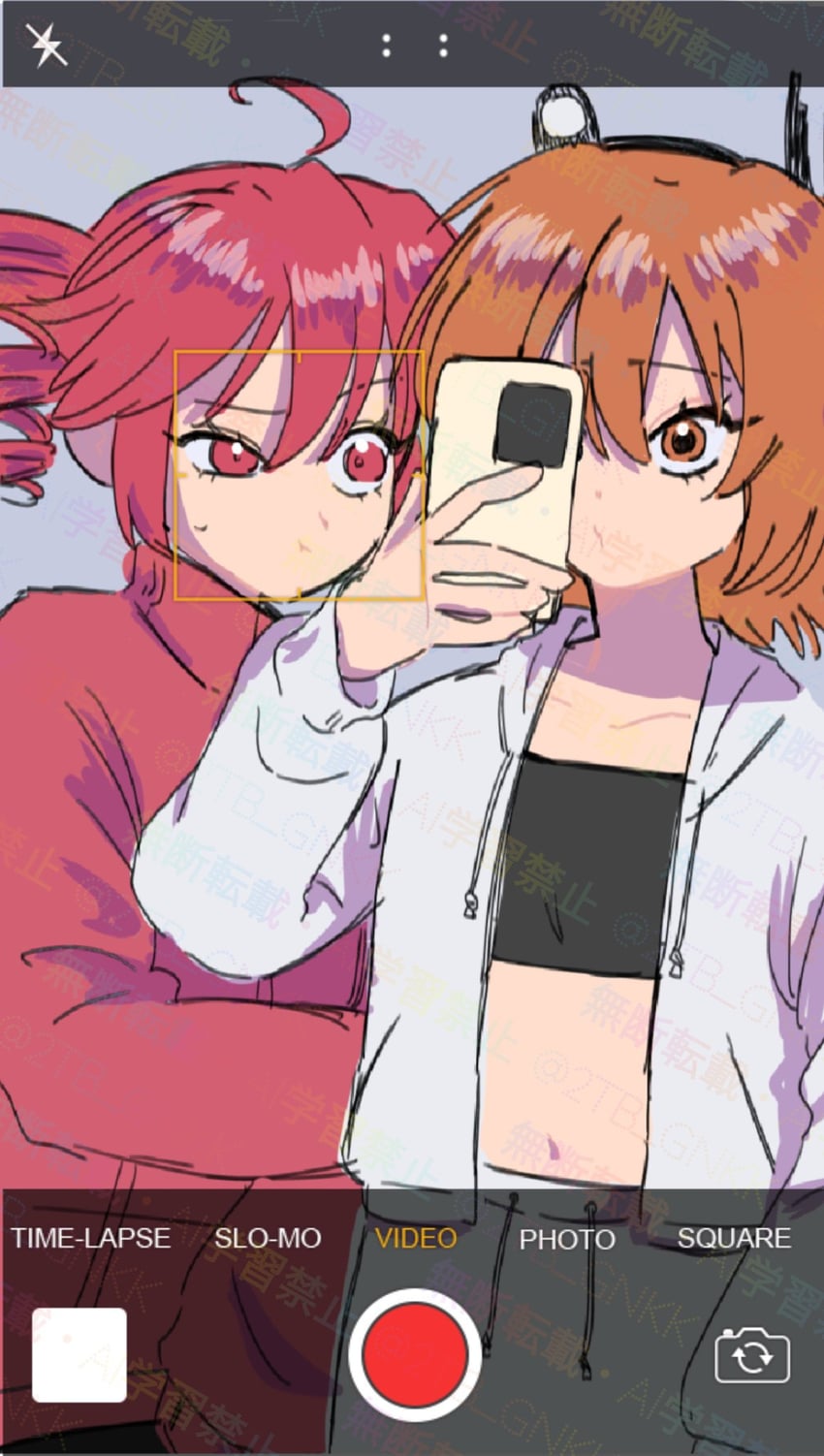 kasane teto and adachi rei (utau and 1 more) drawn by urase_(2tb_gnkk)