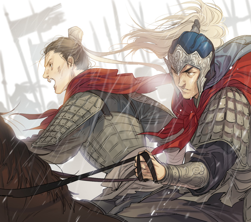 guo jia and zhang liao (original and 1 more) drawn by hakari1909